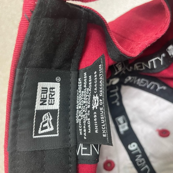 Miami Heat New Era 9Twenty Strapback Hat Dad Cap Adjustable Red OSFM NBA - Picture 6 of 8